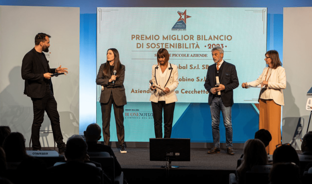 Premio Bilancio di Sostenibilità, nella categoria piccole aziende