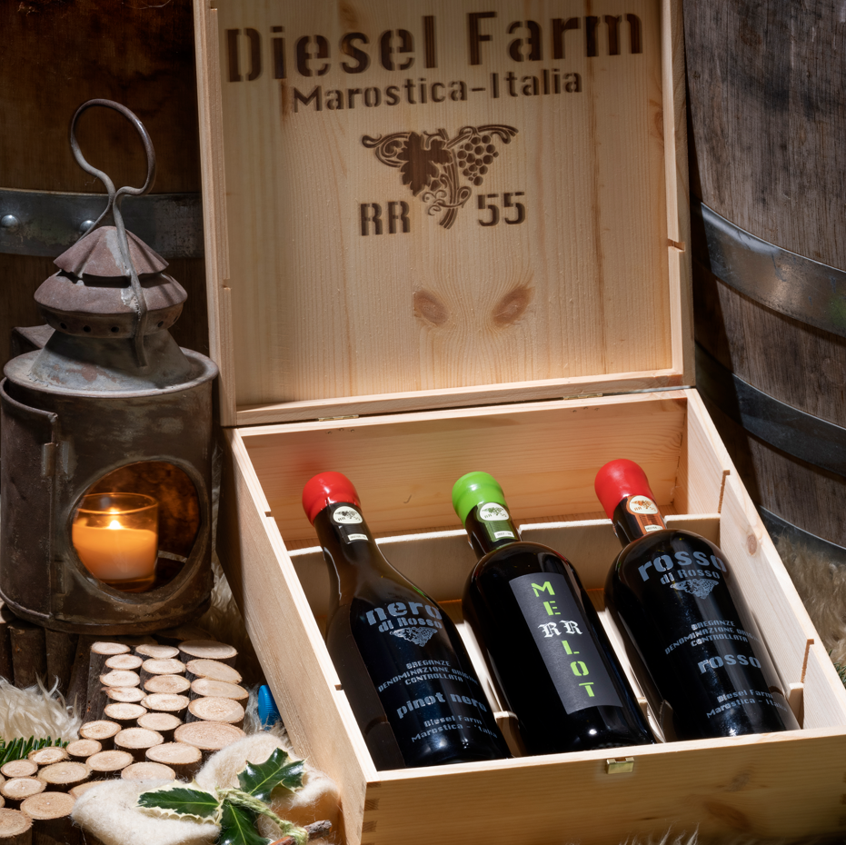 DIESEL FARM — COFANETTO ROSSO DI ROSSO, NERO DI ROSSO E MERLOT